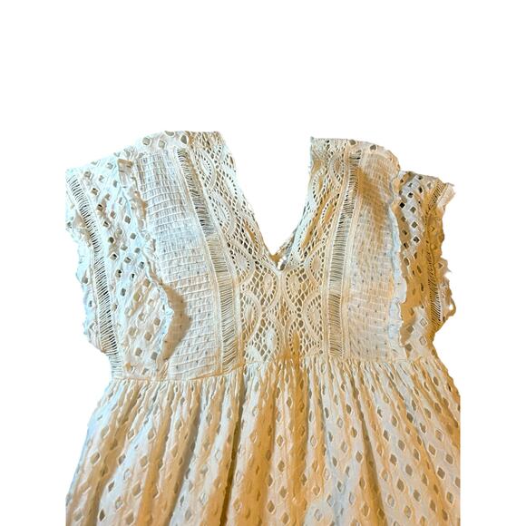 Forever That Girl White Eyelet Dress - Size S - Picture 10 of 15